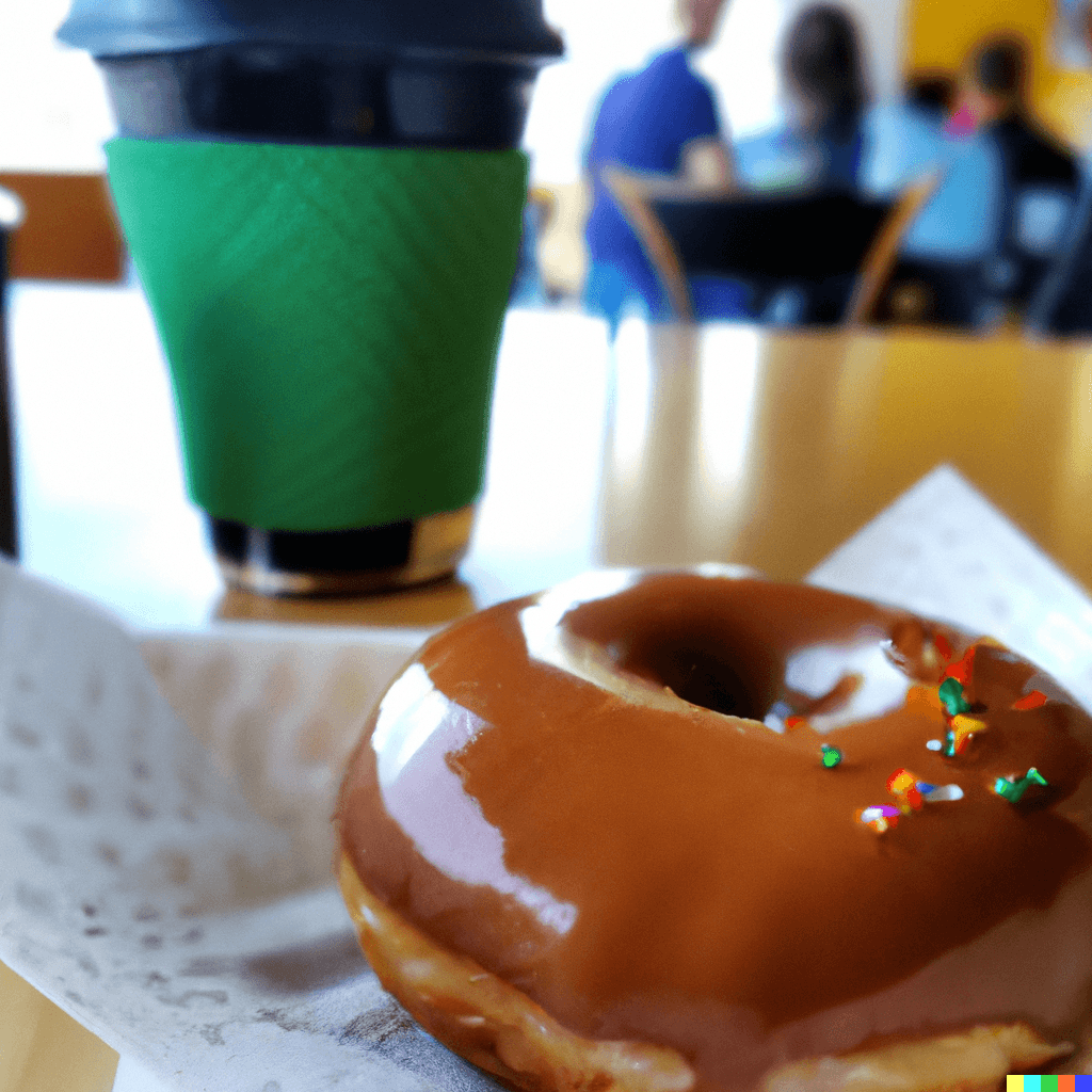 Gourmet Donut Shop coffee - Koffeecito